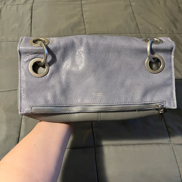 EUC Hammit VIP Meduim Montana reversible crossbody in Stingray Blue/Steel Grey - Picture 14 of 17